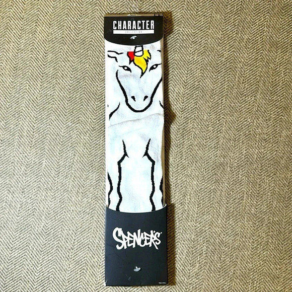 SPENCER’S GIFTS Character Collection Unicorn Knee Socks Socks 10-13 Unisexal - Picture 1 of 4
